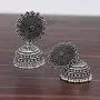 Royal Bling Tribal Muse Collection Oxidized Silver Tone Indian Jhumka Jhumki Earrings Jewelry for Women Royal Bling Tribal Muse Collection Oxidized Silver Tone Indian Jhumka Jhumki Earrings Jewelry for Women