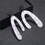 Fashion Horseshoe Acrylic Dangle Earrings Statement Acetic Acid Long Drop Earrings For Women Trendy Pendientes Jewelry