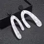 Fashion Horseshoe Acrylic Dangle Earrings Statement Acetic Acid Long Drop Earrings For Women Trendy Pendientes Jewelry