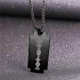 U7 Men Cool Necklace Stainless Steel/Black Gun Plated/18K Gold Plated Razor Blade Pendant, with 22 Inch Chain