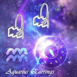 WINNICACA 925 Sterling Silver Horoscope Zodiac 12 Constellation Astrology Leverback Dangle Earrings for Women Girls
