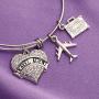 SEIRAA Travel Agent Charm Bracelet Travel Jewelry Appreciate Agent Planner Gift Thank You Gift for Travel Agent Planner