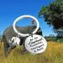 SEIRAA Elephant Gifts Elephant Keychain Be an Elephant Powerful Intelligent and Bold Inspirational Gift for Graduate Elephant Lovers
