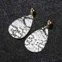 GoodCorserMall Womens Leather Earring Teardrop Snakeskin Print Leather Dangle Drop Earrings GoodCorserMall Womens Leather Earring Teardrop Snakeskin Print Leather Dangle Drop Earrings