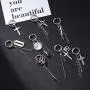 Topsteel Stainless Steel Spike Hoop Earrings for Men Women, Cross/Bar/Feather Cool Goth Punk Eboy Jewelry, Statement Jewelry, Come Gift Box Topsteel Stainless Steel Spike Hoop Earrings for Men Women, Cross/Bar/Feather Cool Goth Punk Eboy Jewelry, Statement Jewelry, Come Gift Box