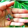 DJwindfy Rainbow Bridge Paw Print and Angel Wing Stainless Steel Necklace with Colorful Crystal,Pet Loss Memorial Gift in Memeroy of Pet