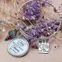 Maid of Honor Gift, Bridesmaid Gift Always my Sister Bangle, Today My Maid of Honor/Marton of Honor Forever My Sister Gift Wedding Adjustable Bracelet
