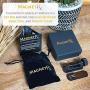 MagnetRX® Ultra Strength Magnetic Therapy Bracelet - Arthritis Pain Relief & Carpal Tunnel - Adjustable Length Magnetic Bracelets for Men (Black & Gold)
