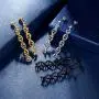 Beautlace DNA Double Helix Chemistry Science Molecule Biology Necklace and Earrings Jewelry Set Silver/18K Gold/Black Gun Plated Jewelry for Women and Girls Beautlace DNA Double Helix Chemistry Science Molecule Biology Necklace and Earrings Jewelry Set Silver/18K Gold/Black Gun Plated Jewelry for Women and Girls