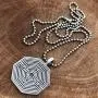 Medieval France Jewelry Octagonal Arras Amiens Labyrinth Maze of Chartres Cathedral Protection Amulet Symbol of Life Pewter Mens Womens Pendant Necklace Charm for Men Women Unisex Silver Ball Chain Medieval France Jewelry Octagonal Arras Amiens Labyrinth Maze of Chartres Cathedral Protection Amulet Symbol of Life Pewter Mens Womens Pendant Necklace Charm for Men Women Unisex Silver Ball Chain