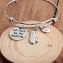 SEIRAA Dietitian Bangle Nutritionist Jewelry Let Food Be Thy Medicine Charm Bracelet Dietician Gift for Women (Dietitian Bangle)