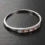 Almusen Women Hollow Bangle Cubic Zirconia Stones Jewelry for Women with Crystal Bracelet Birthday Women Teen Girls Women Girls Valentines Day Gifts with Elegant Jewelry Box