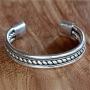 NOVICA .925 Sterling Silver Twist Motif Cuff Bracelet, 6.0'', Strength of Celuk