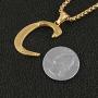 HZMAN Mens Stainless Steel Alphabet Initial Letters Pendant Necklace 2 Colors Gold Silve from A-Z