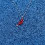 WUSUANED Red Cardinal Memorial Necklace Cardinal Bird Jewelry Loss of Loved One Sympathy Gift