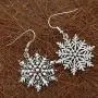Szxc Womens Snowflake Dangle Earrings - Color Changing Crystals - 2 Inch - Ultra Light - Lead & Nickle Free - Christmas Holiday Jewelry