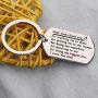 BEKECH Hockey Dad Gifts Ice Hockey Keychain Sport Dad Thank You Gift Dear Dad Thank You for Teaching Me to Skate Fathers Day Hockey Gifts for Dad from Daughter Son