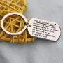BEKECH Hockey Dad Gifts Ice Hockey Keychain Sport Dad Thank You Gift Dear Dad Thank You for Teaching Me to Skate Fathers Day Hockey Gifts for Dad from Daughter Son