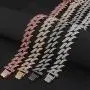 SONGCHANGJEWELRY Iced Out Chain Necklace for Men - Cuban Link Chain Necklace with Full Rhinestone 11MM/15MM/25MM Miami Choker Necklace Shining Hip Hop Accessories for Nightclub, Party, Daily SONGCHANGJEWELRY Iced Out Chain Necklace for Men - Cuban Link Chain Necklace with Full Rhinestone 11MM/15MM/25MM Miami Choker Necklace Shining Hip Hop Accessories for Nightclub, Party, Daily