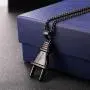 U7 Men Cool Plug Pendant Stainless Steel/Black Gun Plated/ 18K Gold Plated Hip Hop Necklace U7 Men Cool Plug Pendant Stainless Steel/Black Gun Plated/ 18K Gold Plated Hip Hop Necklace