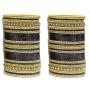 MUCH-MORE Traditional Colourful Metal Bangles for Karva Chauth & Wedding Use for Women & Girls