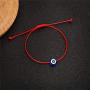 kelistom 2/6pcs Red/Black Kabbalah String Evil Eye Charm Bracelet for Protection Good Luck Handmade Adjustable Bracelets for Women Men Couples Jewelry Gifts