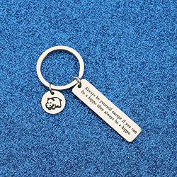 WUSUANED Hippo Lovers Keychain Always Be Yourself Except You Can Be A Hippo Inspirational Jewelry Gift for Hippopotamus