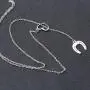 AKTAP Simple Lucky Horseshoe Lariat Y Necklace Stirrup Necklace Love Heart Pendant Necklace Gift for Women Girls