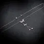 Sllaiss Sterling Silver Butterfly Choker Necklace for Women Austrian Crystals Butterfly Pendant Necklace Fine Jewelry Valentines Day Gift for Her