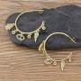 OUCHUANG Evil Eye Palm Wing Earrings Jewelry Gift for Women Girls with14K Gold CZ Large Circle, Womens Crystal Jewelry