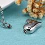 Cat Eye Jewels Memorial Cremation Urn Keepsake Heart Pendant Ash Holder Necklace for Ashes for Men Women with Funnel Kit