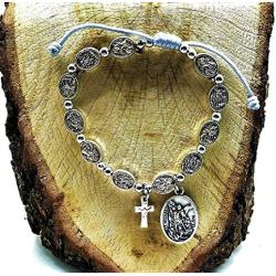 St Michael Archangel Rosary Bracelet, Catholic Gift for Men Women, Saint Michael Chaplet
