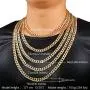U7 Men Unisex Two-Tone Jewelry 6mm-9mm Wide Platinum & 18K Gold Plated Cuban Chain Necklace (18'',20'',22'',24'',26'',28'',30'') U7 Men Unisex Two-Tone Jewelry 6mm-9mm Wide Platinum & 18K Gold Plated Cuban Chain Necklace (18'',20'',22'',24'',26'',28'',30'')