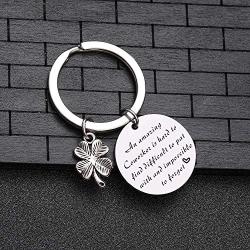 TzrNhm Blossom an Amazing Coworker is Hard to Find Difficult to Part with and Impossible to Forget Bangle Keychain Gfts for Coworkers,Business Partner,Boss,Friends