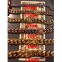 Mens Miami Cuban Link Chain 14k 18k Yellow Gold White Or Rose Gold Plated Stainless Steel 8-18mm Thick