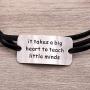 Melix Home Teacher Appreciation Gifts Neccklace It Takes A Big Heart to Teach Little Minds Graduation Gift