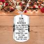 Elegant Chef Son Inspirational Jewelry Necklace Gift- Always Remember You are Braver Stronger Smarter
