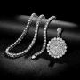 HH Bling Empire Iced Out Pendant Hip Hop Silver Gold Rapper Chain Necklaces for Men 24 Inch