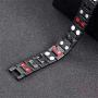 USWEL Magnetic Bracelets for Men Pain Relief Pure Titanium Double Row 4 Elements Strong Magnets Bracelet, Adjustable