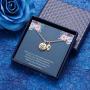 MONOOC Graduation Gifts for Women Necklace, 14K Gold Plated Graduation Necklace Compass Necklace Dainty Compass Pendant Necklace College Graduation Gifts for Her High School