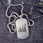 TIANYI Pendant Necklace for Men, Stainless Steel Dog Tag Jewelry