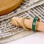 FUTIMELY 3PC Simple Open Stacking Rings for Women Men,Boho Vintage Knuckle Joint Rings Set Gold Midi Multiple Finger Rings Blue Statement Ring Sets