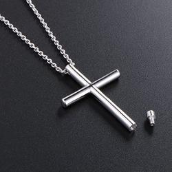 925 Sterling Silver Simple Bar Urn Pendant Memorial - Ashes Keepsake Exquisite Cremation Pendant Necklace