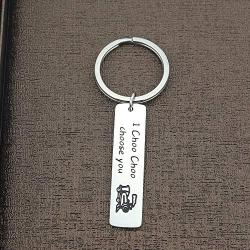 Ribukat Wedding Jewelry Gift Husband Keychain I Choo Choo Choose You Gift for Boyfriend Girlfriend