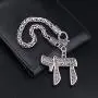 VASSAGO Ancient Jewish Hebrew Letter Chai Amulet Pendant Good Luck Symbol Wheat Chain Bracelet VASSAGO Ancient Jewish Hebrew Letter Chai Amulet Pendant Good Luck Symbol Wheat Chain Bracelet