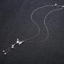 Sllaiss Sterling Silver Butterfly Choker Necklace for Women Austrian Crystals Butterfly Pendant Necklace Fine Jewelry Valentines Day Gift for Her