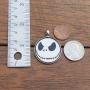 OhDeal4U Halloween Jack Skellington o Lantern Pumpkin King Pewter Pendant Charm Amulet Necklace Chain Choker