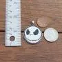 OhDeal4U Halloween Jack Skellington o Lantern Pumpkin King Pewter Pendant Charm Amulet Necklace Chain Choker