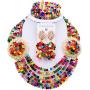 aczuv African Jewelry Sets for Women Nigerian Beads Jewelry Set Bridal and Earrings