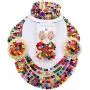 aczuv African Jewelry Sets for Women Nigerian Beads Jewelry Set Bridal and Earrings aczuv African Jewelry Sets for Women Nigerian Beads Jewelry Set Bridal and Earrings
